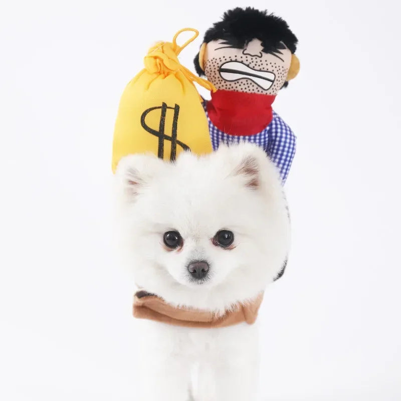 Funny Halloween Dog Costume For Small Medium Dogs Cats Adjustable Puppy Cosplay Party French Bulldog Chihuahua Pet Clothing